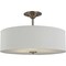 Progress Lighting Inspire Collection Brushed Nickel Three-Light 18" Semi-Flush Mount P350168-009 - alternate 2